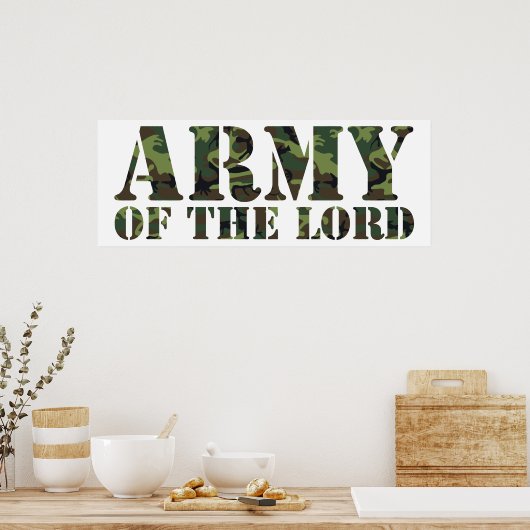 Leger van de Heer Poster (Keuken)