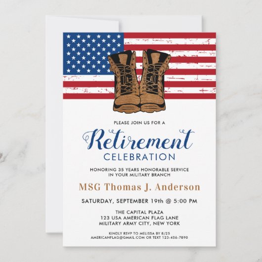 Leger van de militaire aftredingspartij bootst Ame Kaart (Voorkant)