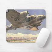 Leger van de VS Bomber Mousepad Muismat (Met muis)