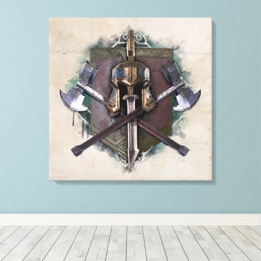 Leger van Dwarves Weaponry Canvas Afdruk (Insitu (Houten vloer))