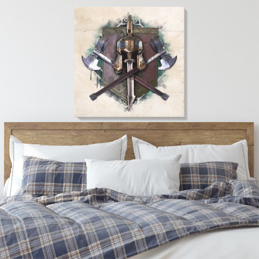 Leger van Dwarves Weaponry Canvas Afdruk (Insitu (Slaapkamer))