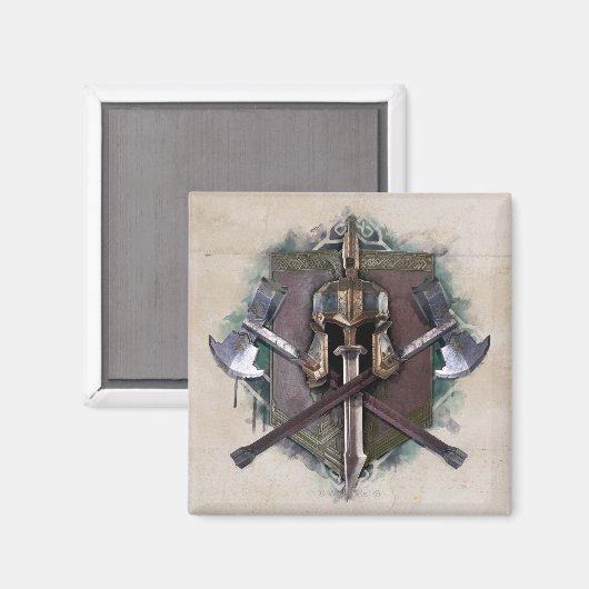 Leger van Dwarves Weaponry Magneet (Voorkant / Achterkant)