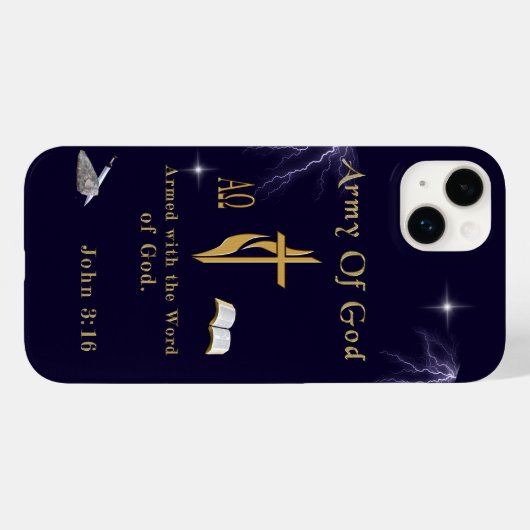 Leger van God Case-Mate iPhone Case (Achterkant (horizontaal))