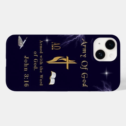 Leger van God Case-Mate iPhone Case (Achterkant (horizontaal))