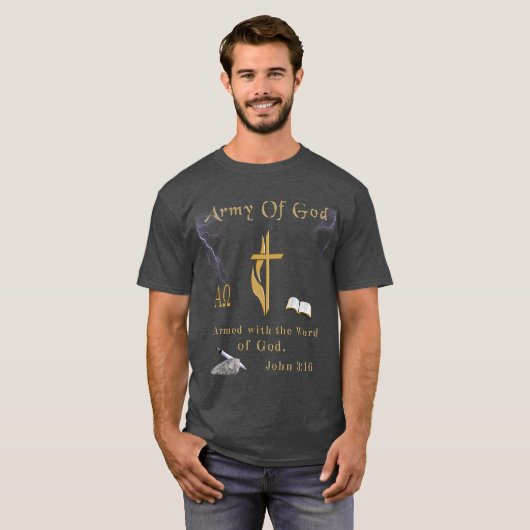 Leger van God T-shirt (Voorkant volledig)