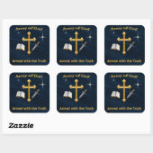 Leger van God Vierkante Sticker (Vel)