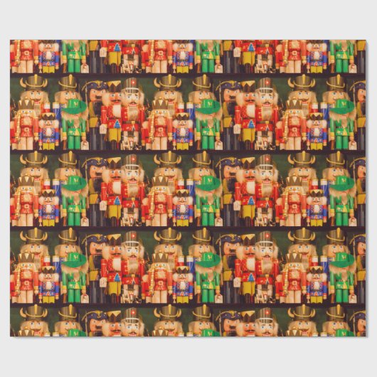 Leger van kerstbont cadeaupapier (Vlak)