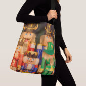 Leger van kerstbont crossbody tas (Dichtbij)