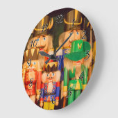 Leger van kerstbont grote klok (Hoek)