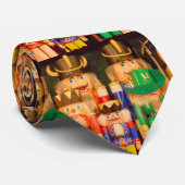 Leger van kerstbont stropdas (Opgerold)