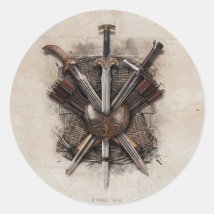 Leger van Mannen Weaponry Ronde Sticker