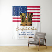 Leger van Militaire Pensioenen Boeken Amerikaanse  Wandkleed (In situ)