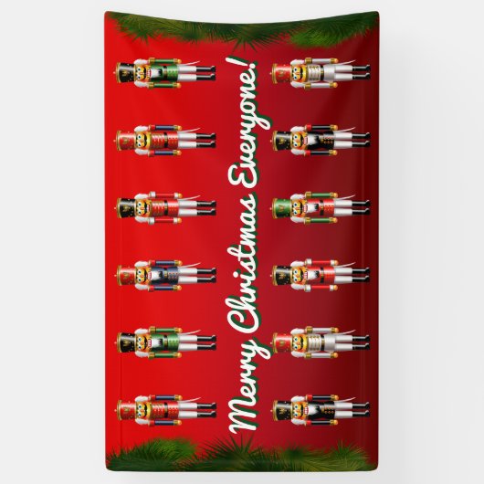 Leger van Speelgoed van Nutty Nutcracker Spandoek (Verticaal)