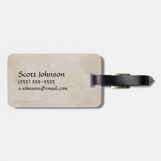 Leger van weeswapens bagagelabel (Achterkant horizontaal)