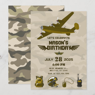 Leger verjaardag kaart