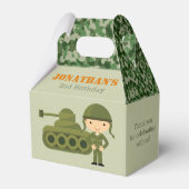 Leger Verjaardagsgunst Dozen Kinder Jongen Soldaat Bedankdoosjes (Achterkant)