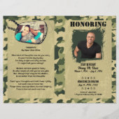 Leger Vermoeidheid Thema Militair Memorial Program (Voorkant)