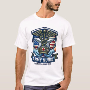 Leger Verpleegkundige Dienst En Opoffering T-shirt