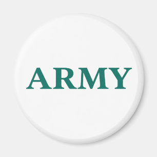 Leger Vet Typografie Militaire Stijl Minimaal Teks Magneet