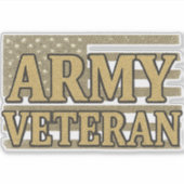 Leger Veteraan Sticker (Voorkant)