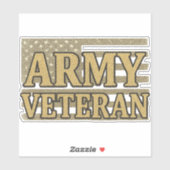 Leger Veteraan Sticker (Vel)