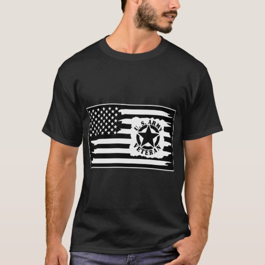 Leger Veteraan Vlag © FB @ #USAPatriotGraphics T-shirt (Voorkant)