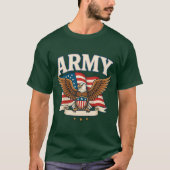 Leger Vlag Schild Tshirt (Voorkant)