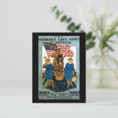 Leger voor vrouwelijk land briefkaart (Staand voorkant)
