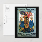 Leger voor vrouwelijk land briefkaart (Voorkant / Achterkant)