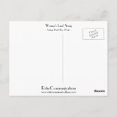 Leger voor vrouwelijk land briefkaart (Achterkant)