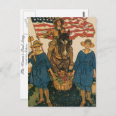 Leger voor vrouwelijk land briefkaart (Voorkant / Achterkant)