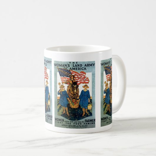 Leger voor vrouwelijk land koffiemok (Voorkant rechts)