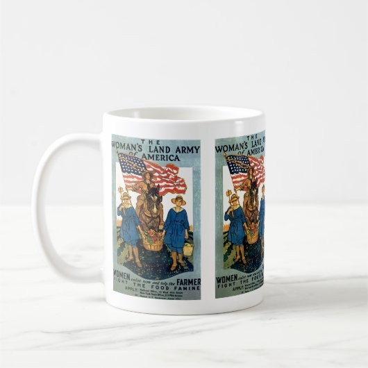 Leger voor vrouwelijk land koffiemok (Links)