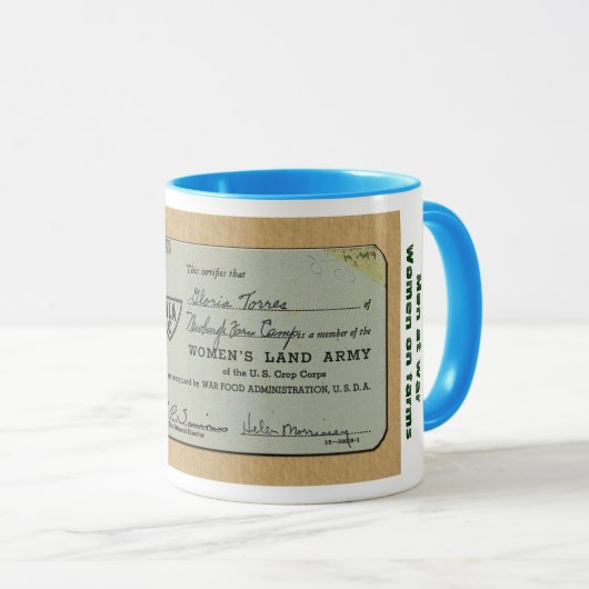 Leger voor vrouwelijk land mok (Voorkant rechts)