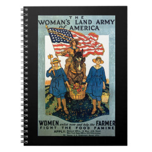 Leger voor vrouwelijk land notitieboek
