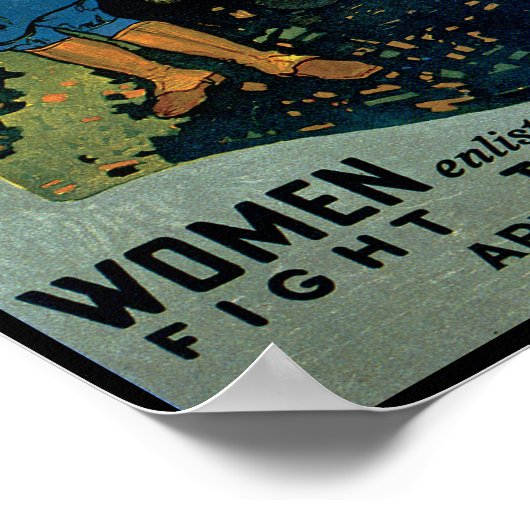 Leger voor vrouwelijk land poster (Hoek)