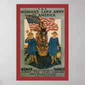 Leger voor vrouwelijk land poster (Voorkant)
