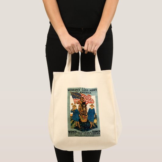 Leger voor vrouwelijk land tote bag (Voorkant (product))