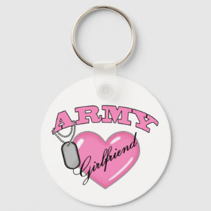 Leger Vriendin Roze Heart N Dog Label Sleutelhanger