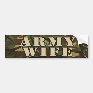 Leger vrouw Bumpersticker
