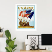 Leger VS~ Wereldoorlog 2 Poster (Thuiskantoor)