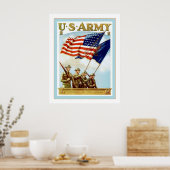 Leger VS~ Wereldoorlog 2 Poster (Keuken)