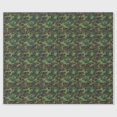Leger Woodland Camo Inpakpapier (Vlak)