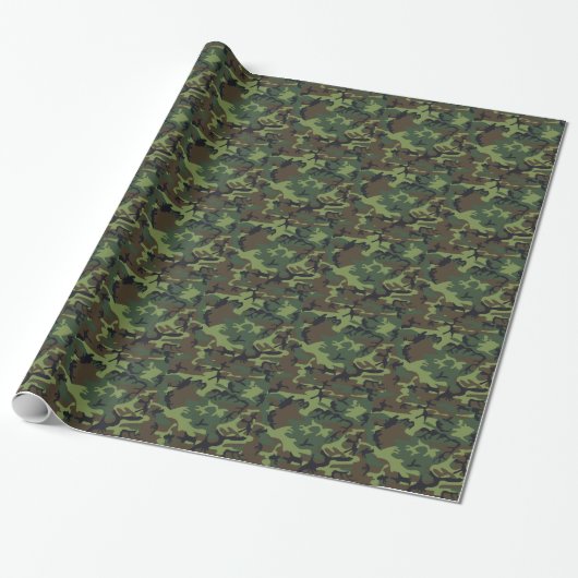 Leger Woodland Camo Inpakpapier (Uitgerold)