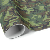 Leger Woodland Camo Inpakpapier (Rol Hoek)