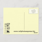 Leger-zeemachtspel via de Pennsylvania Railroad Briefkaart (Achterkant)
