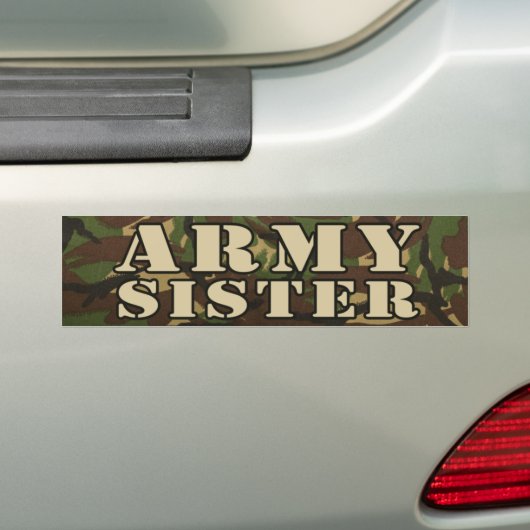 Leger zuster Bumpersticker (Op auto)