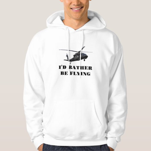 LEGER ZWARTE HAWK HOODIE VOOR MANNEN (Voorkant)