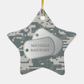 Legeracu's en -honden keramisch ornament (Achterkant)