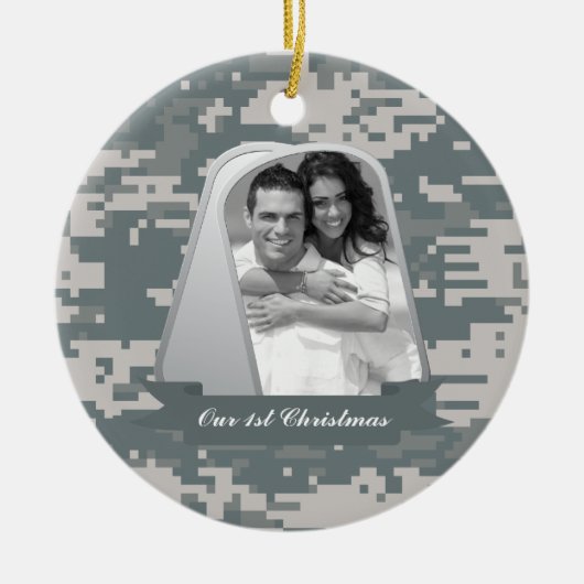Legeracu's en -honden keramisch ornament (Voorkant)